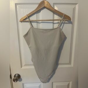 Elegant Cream Nude American Eagle Bodysuit